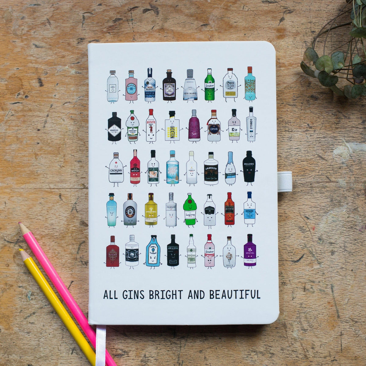 'All Gins Bright & Beautiful' Notebook - Of Life & Lemons®