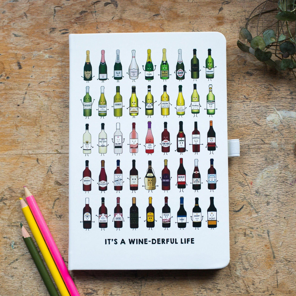 'It's a Winederful Life' Funny Wine Notebook - Of Life & Lemons®