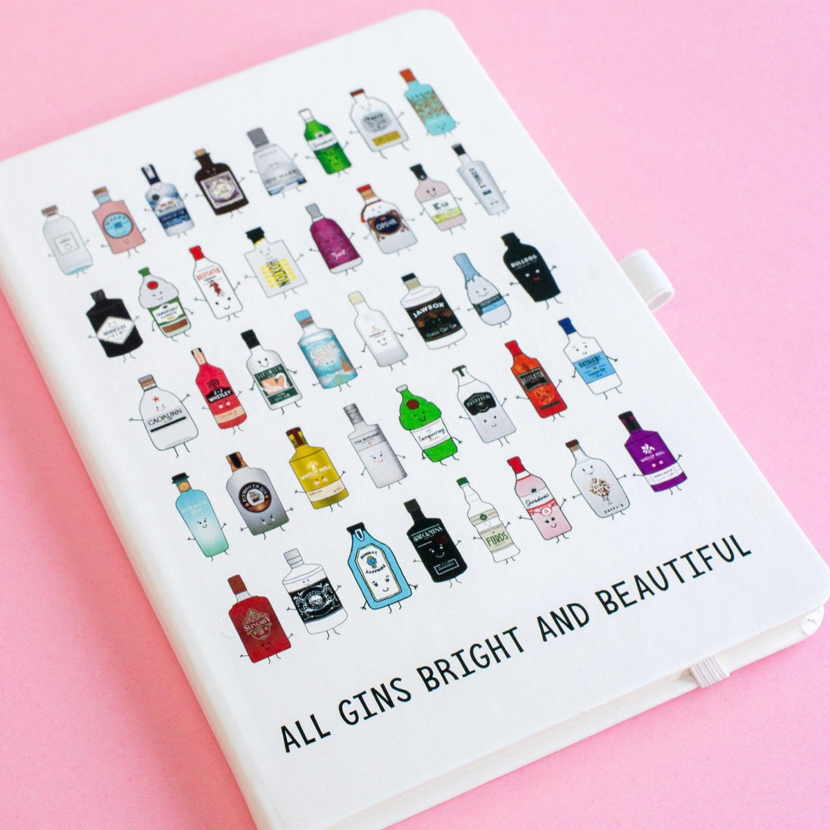'All Gins Bright & Beautiful' Notebook - Of Life & Lemons®