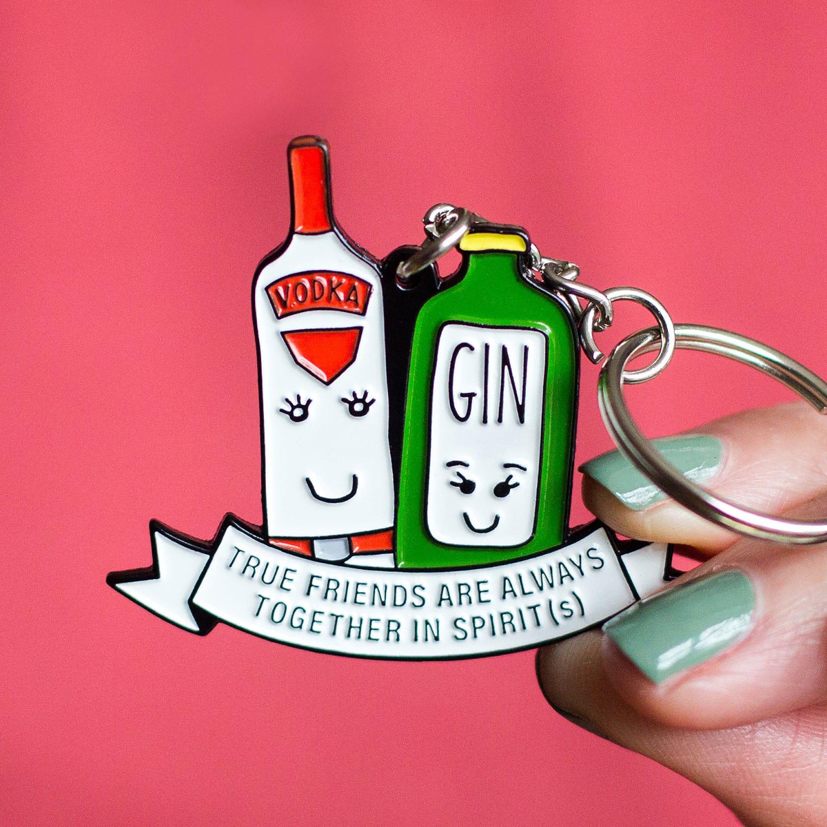 'Together in Spirits' Friendship Keyring - Of Life & Lemons®