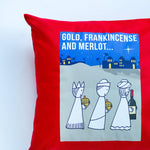 Funny Wine Christmas Cushion Cushion Of Life & Lemons® 