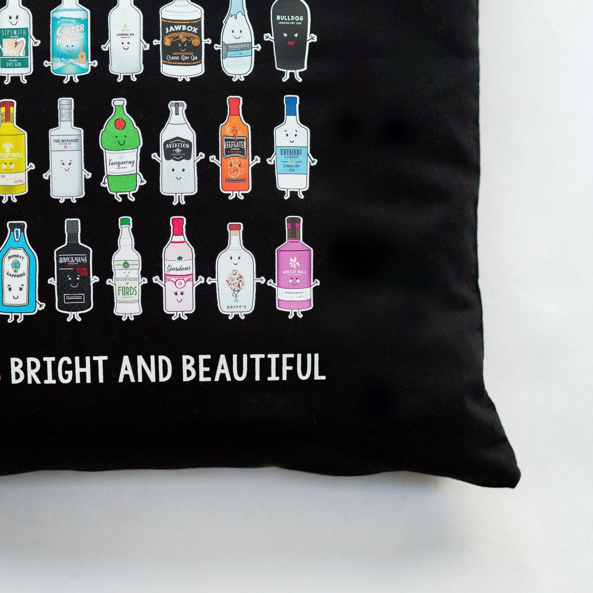 'All Gins Bright & Beautiful' Cushion - Of Life & Lemons®