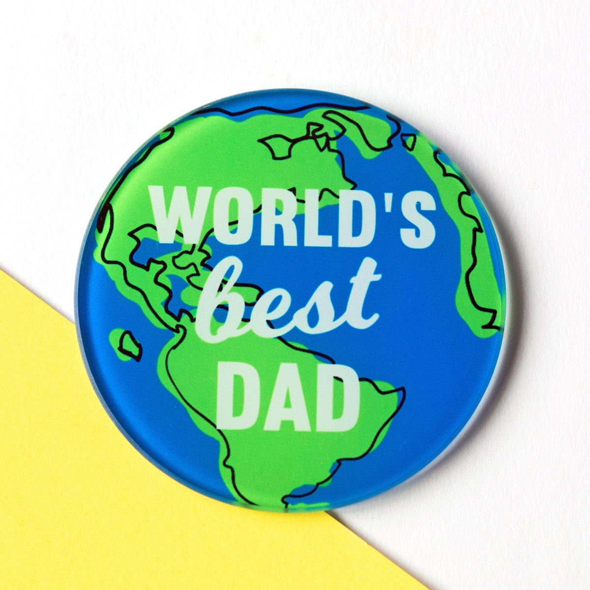 'World's Best Dad' Coaster - Of Life & Lemons®