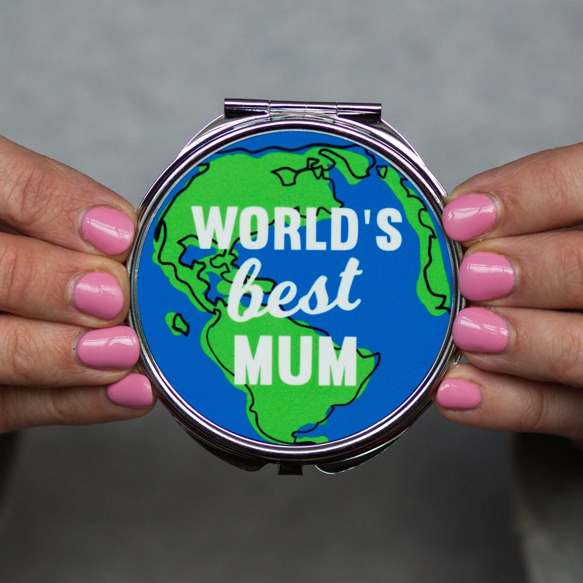 'World's Best Mum' Compact Mirror - Of Life & Lemons®