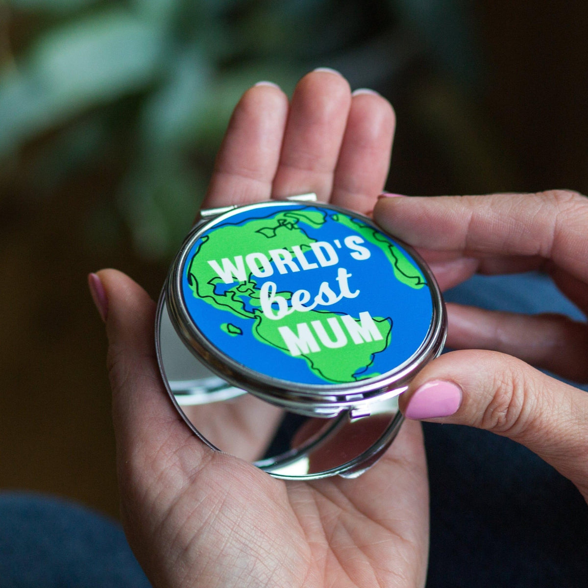 'World's Best Mum' Compact Mirror - Of Life & Lemons®