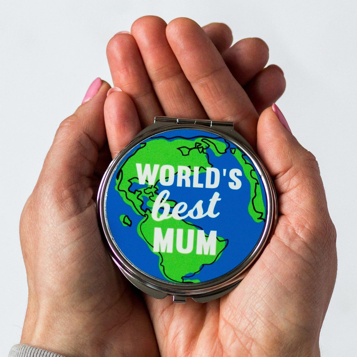 'World's Best Mum' Compact Mirror - Of Life & Lemons®