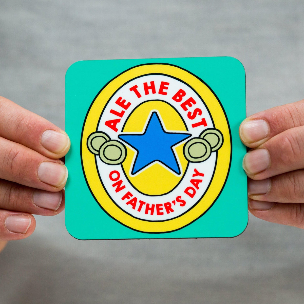 Funny Beer Mat Style Coaster for Dad - Of Life & Lemons®