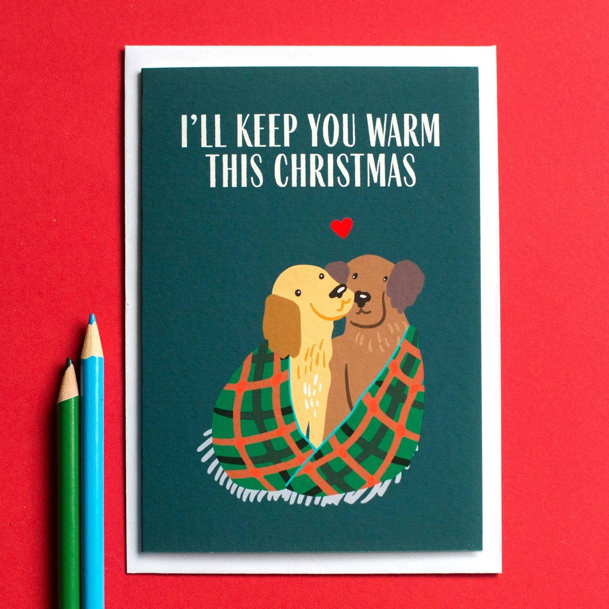 Cute Dog Christmas Card - Of Life & Lemons®
