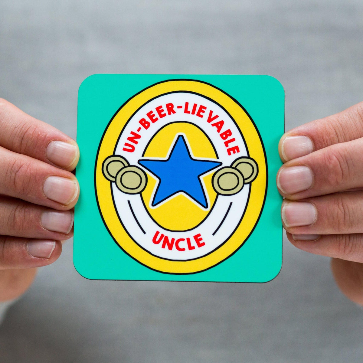 Funny Beer Mat Style Coaster for Uncle - Of Life & Lemons®