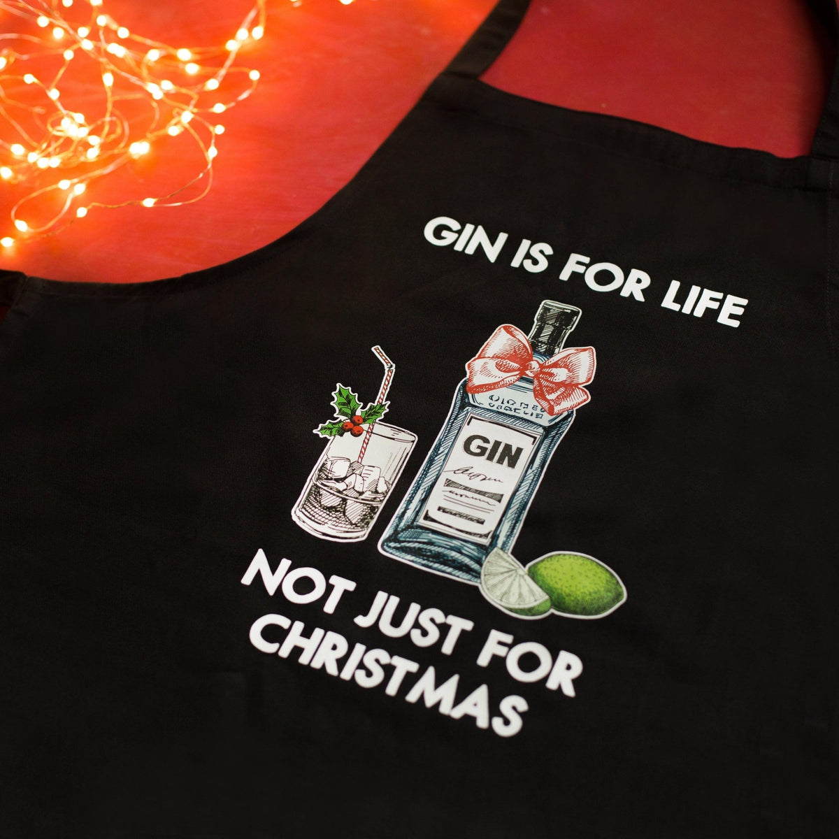 'Gin Is For Life' Christmas Apron - Of Life & Lemons®