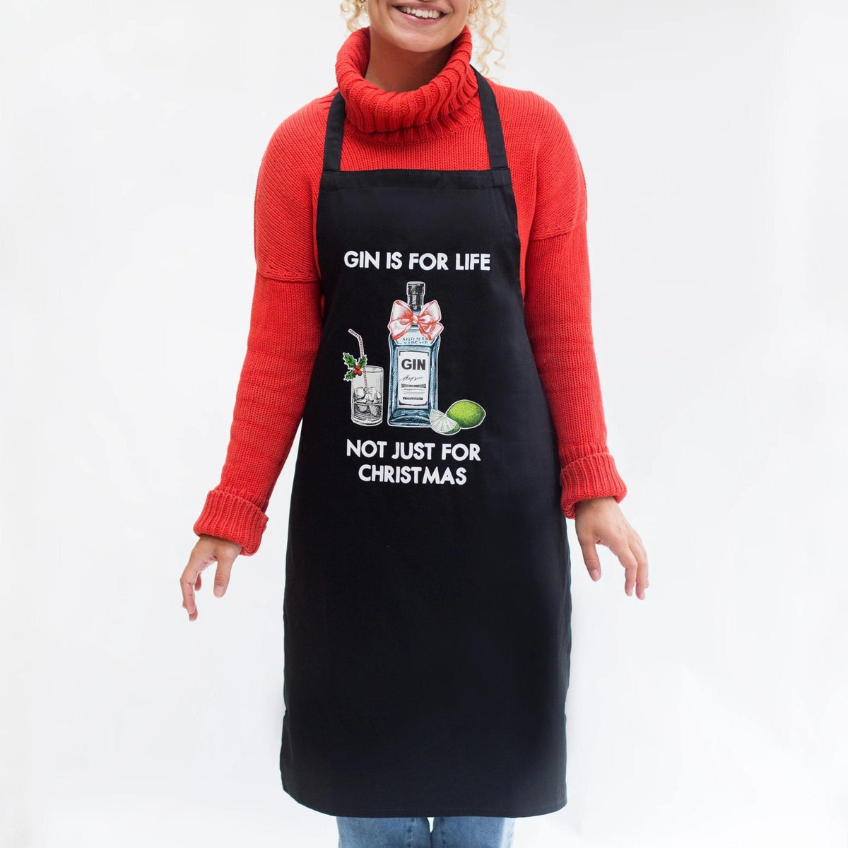 'Gin Is For Life' Christmas Apron - Of Life & Lemons®