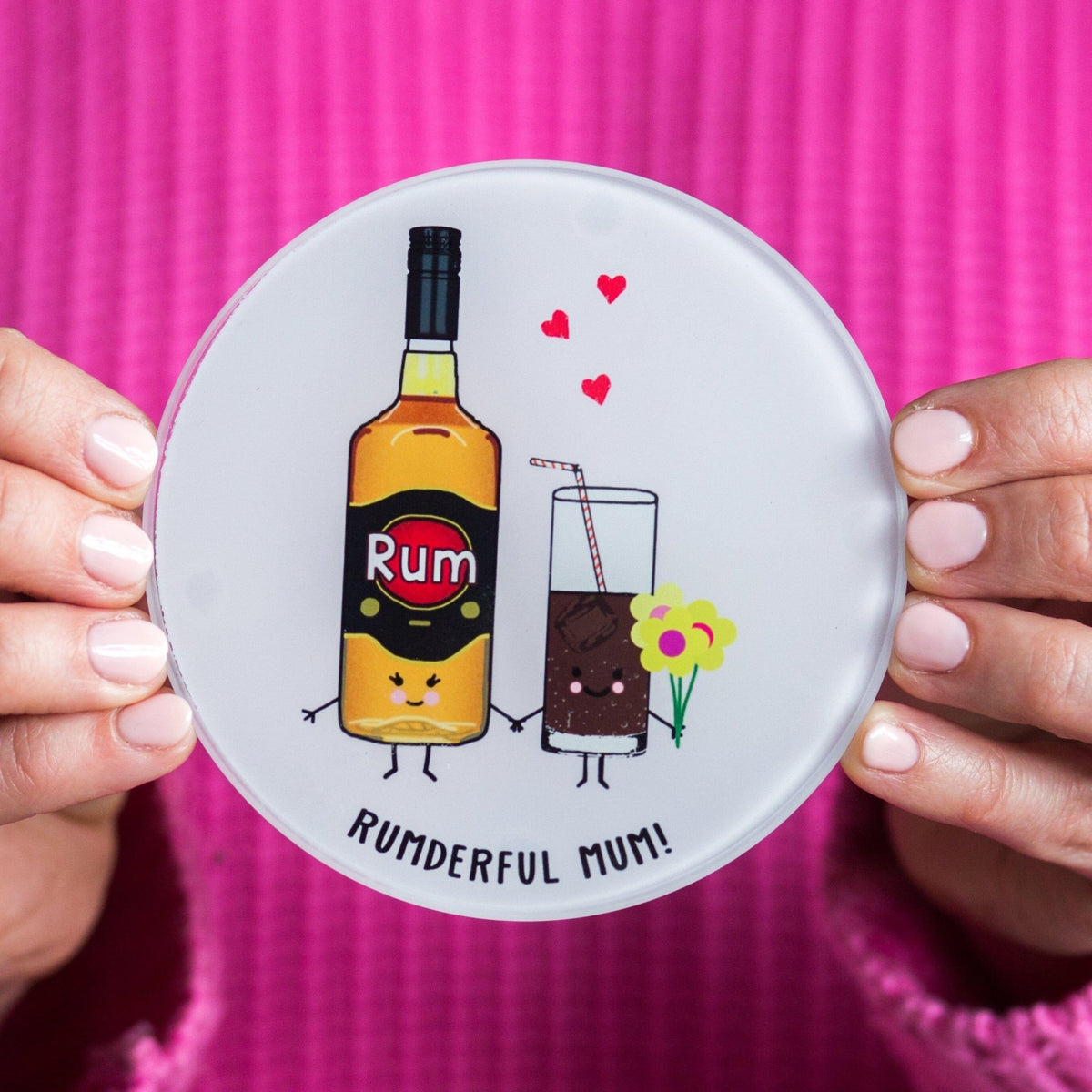 Funny Rum Coaster for Mum - Of Life & Lemons®