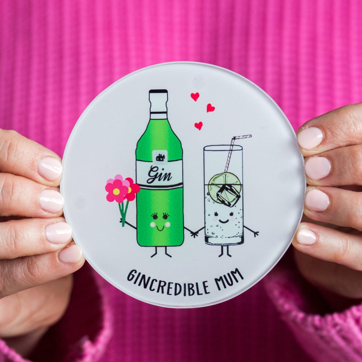 Funny Gin Coaster for Mum - Of Life & Lemons®