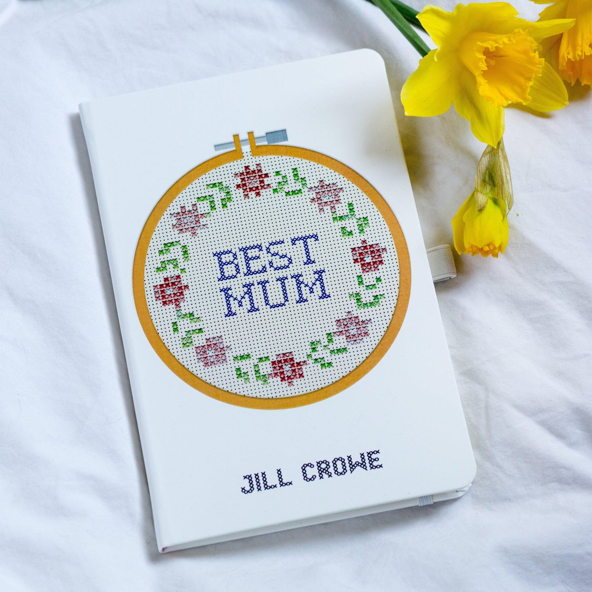 Cross Stitch 'Best Mum' Personalised Notebook - Of Life & Lemons®