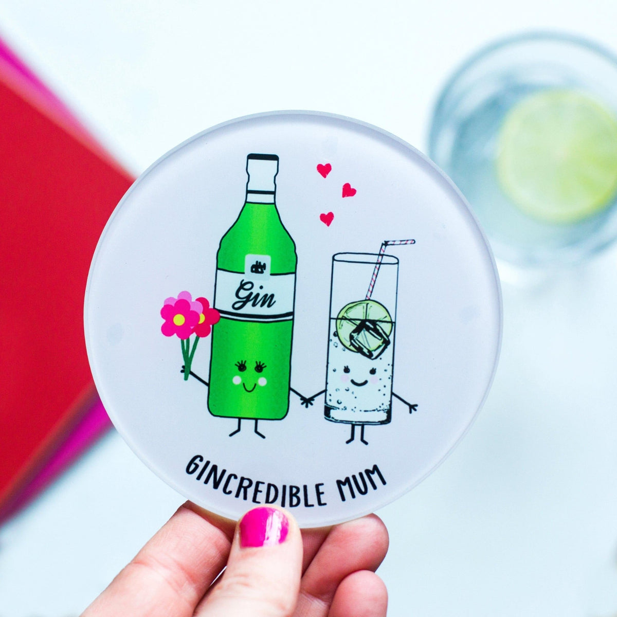 Funny Gin Coaster for Mum - Of Life & Lemons®