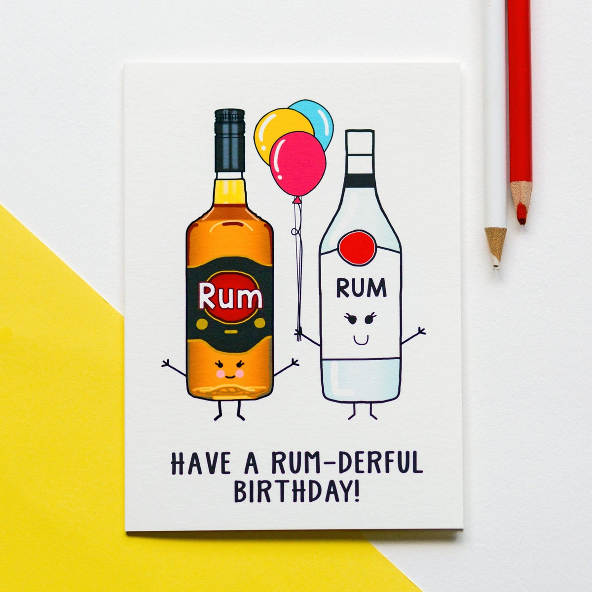 Funny Rum Birthday Card - Of Life & Lemons®