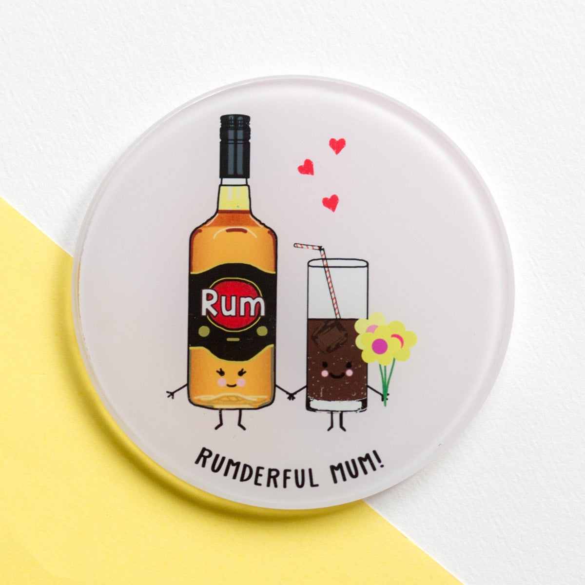 Funny Rum Coaster for Mum - Of Life & Lemons®
