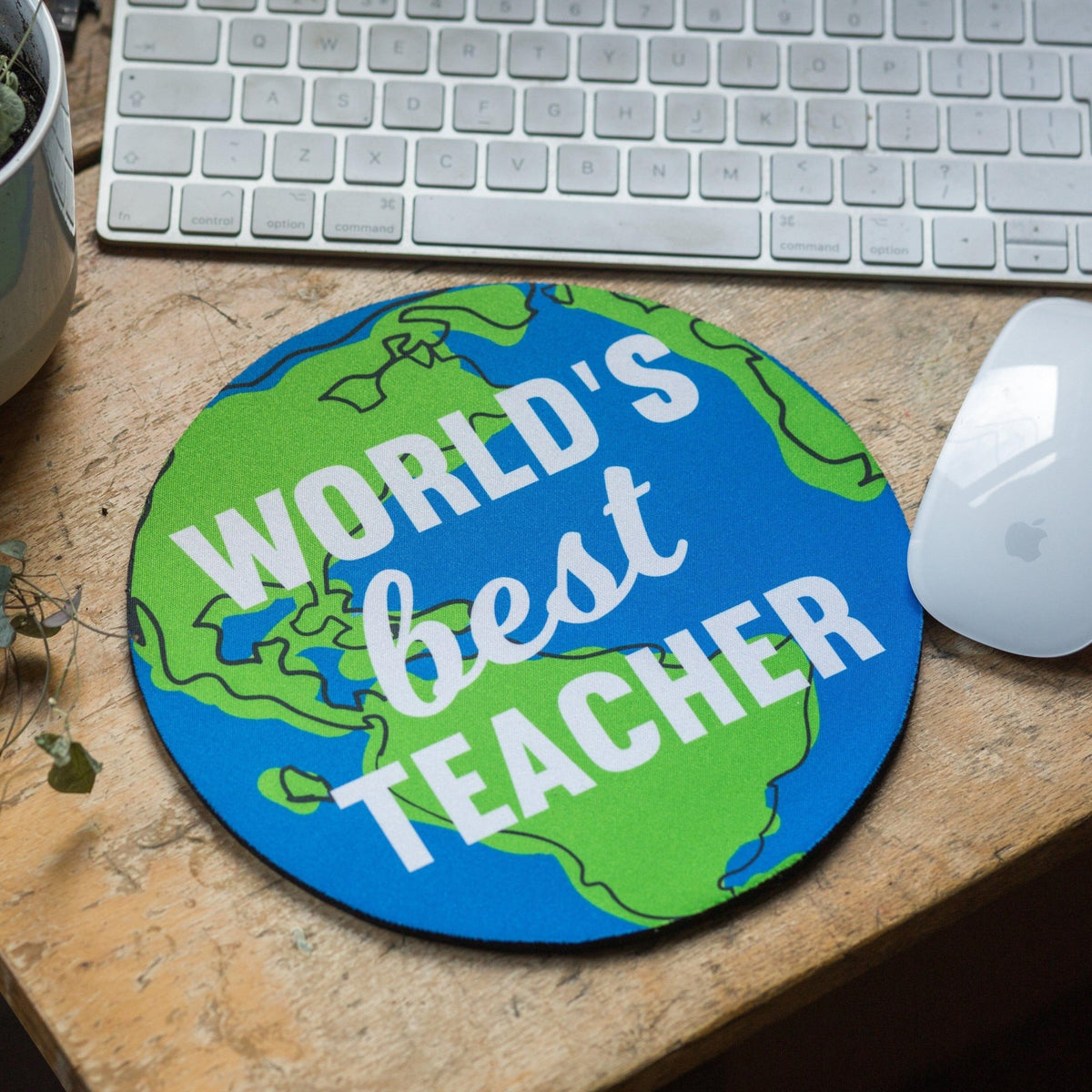 'World's Best Teacher' Mouse Mat - Of Life & Lemons®