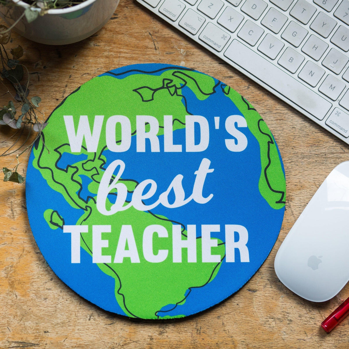 'World's Best Teacher' Mouse Mat - Of Life & Lemons®