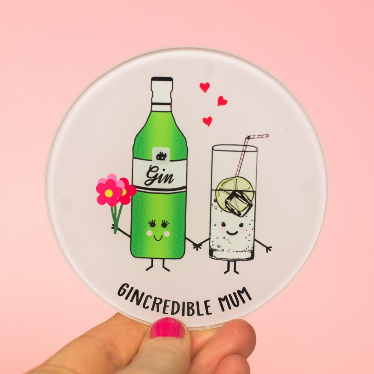 Funny Gin Coaster for Mum - Of Life & Lemons®