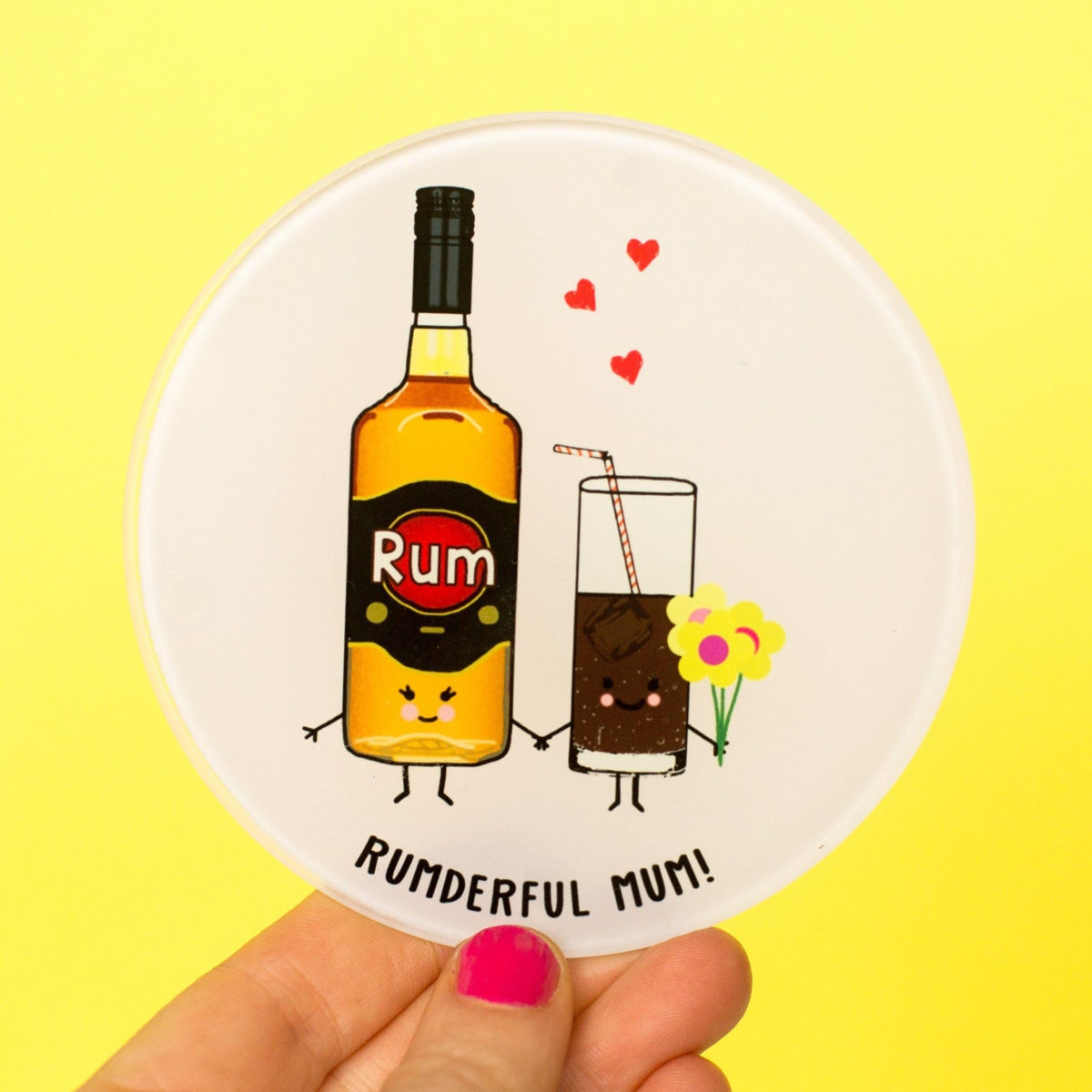 Funny Rum Coaster for Mum - Of Life & Lemons®