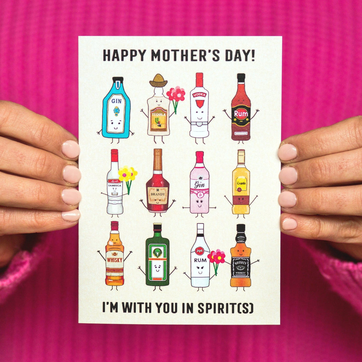 'With you in spirit(s)' Mother's Day Card - Of Life & Lemons®