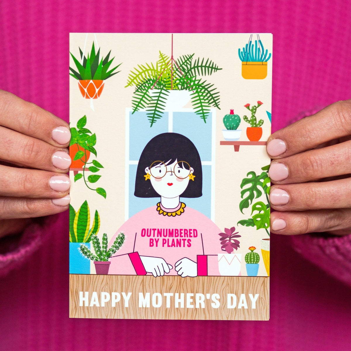 'Outnumbered By Plants' Mother's Day Card - Of Life & Lemons®