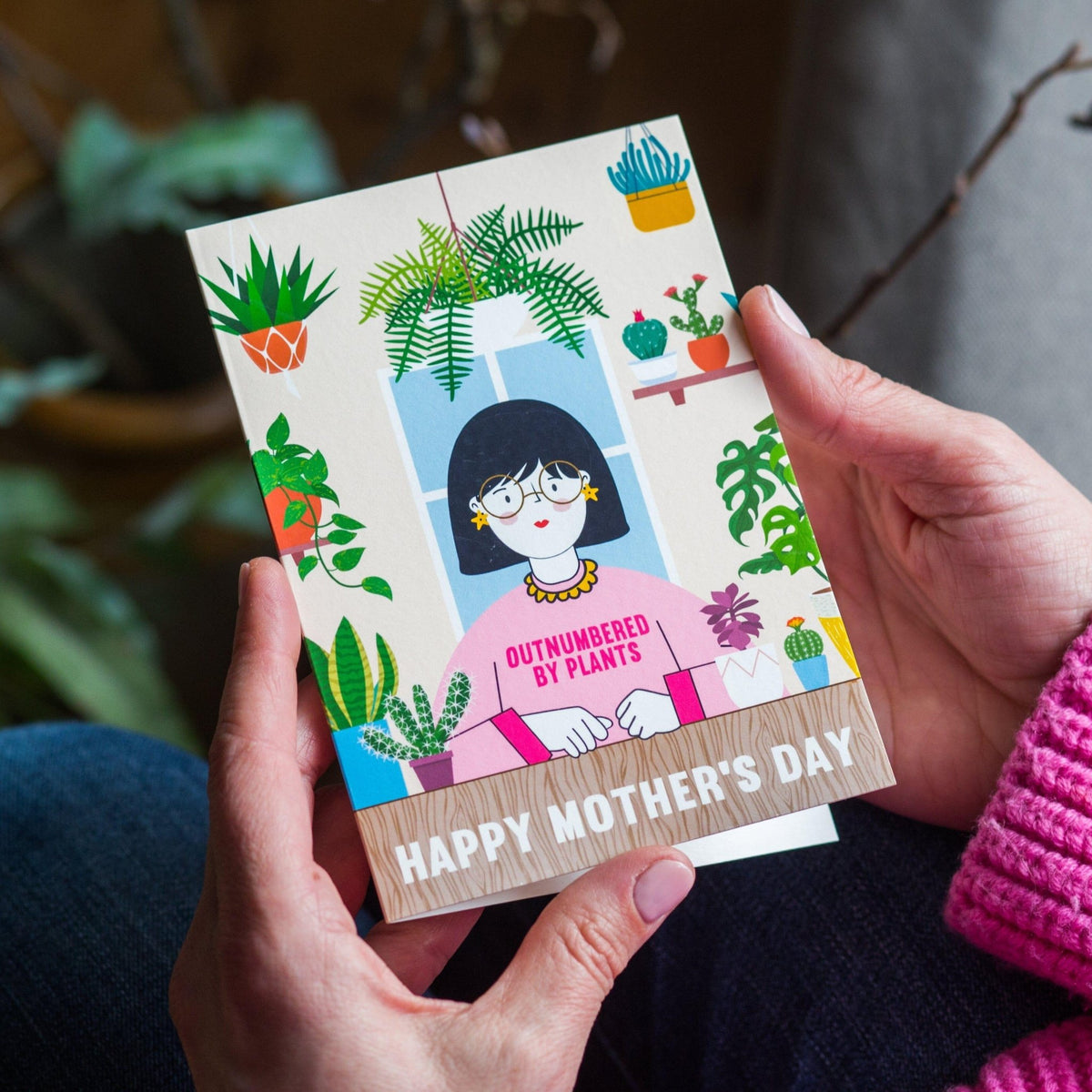 'Outnumbered By Plants' Mother's Day Card - Of Life & Lemons®