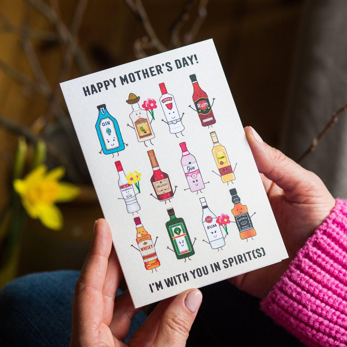 'With you in spirit(s)' Mother's Day Card - Of Life & Lemons®