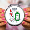 'Together In Spirits' Compact Mirror Gift For Friend Compact Mirror Of Life & Lemons® 