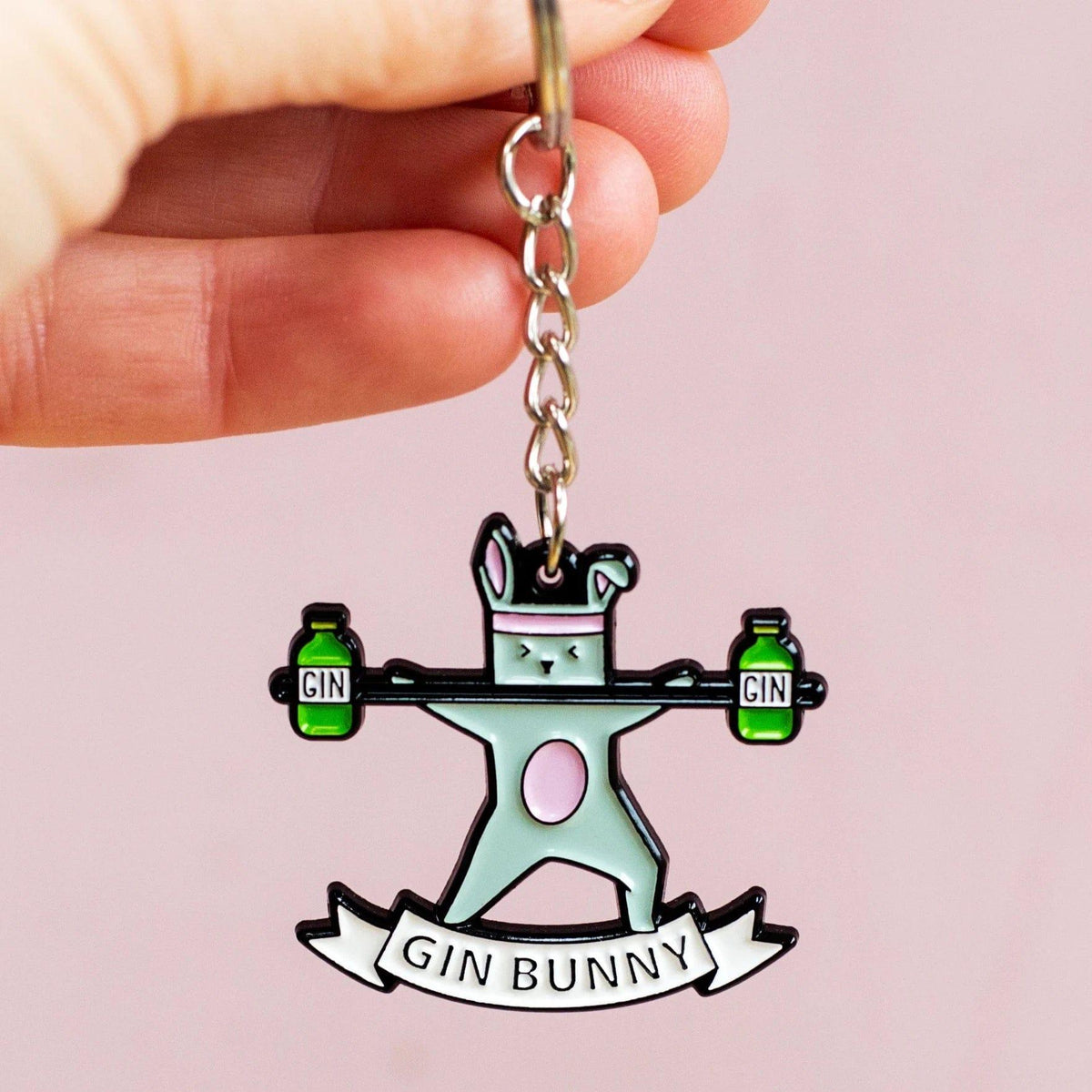 'Gin Bunny' Gin Keyring - Of Life & Lemons®
