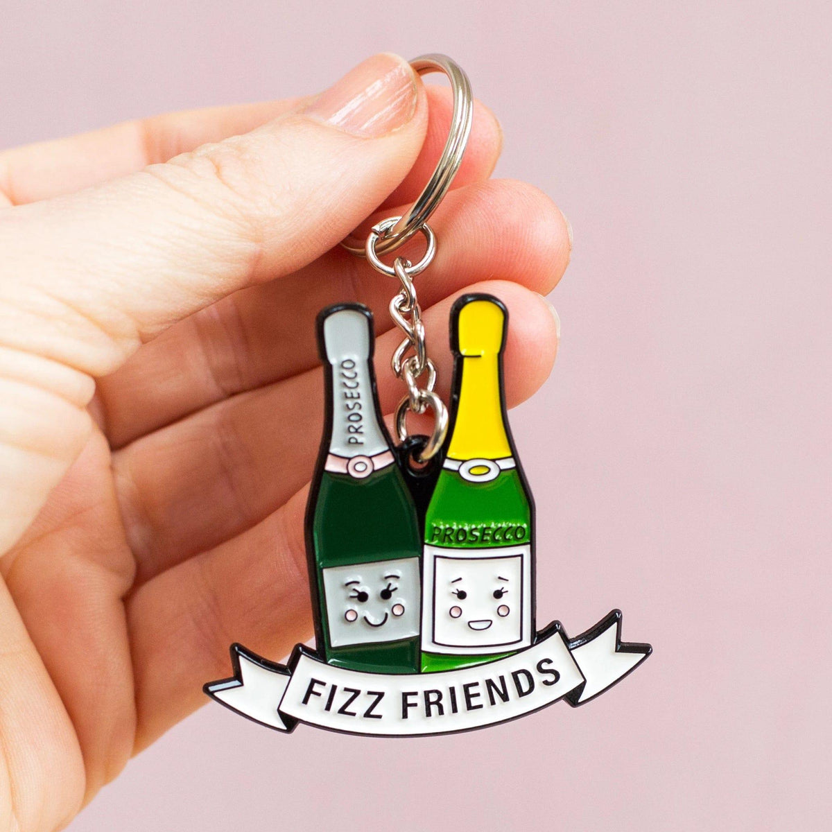 Prosecco Friendship Keyring - Of Life & Lemons®
