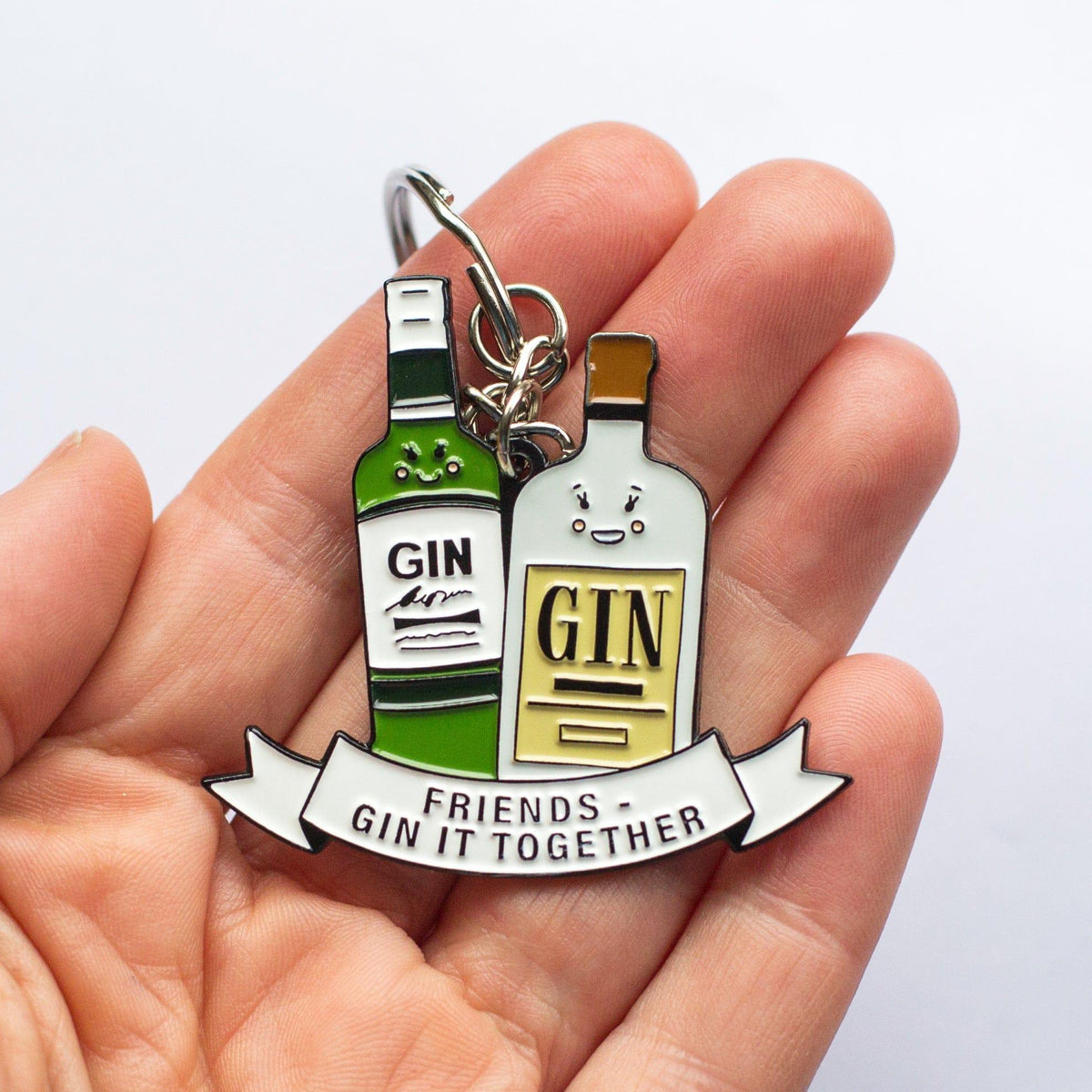 'Gin It Together' Friendship Keyring - Of Life & Lemons®