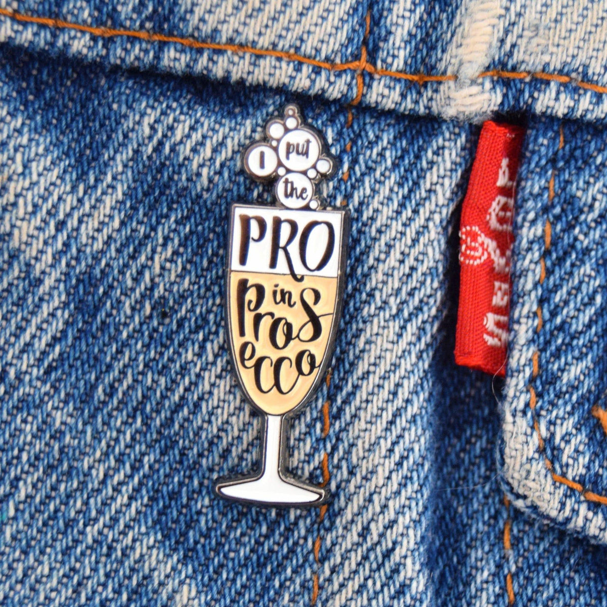 Prosecco Enamel Pin Badge - Of Life & Lemons®