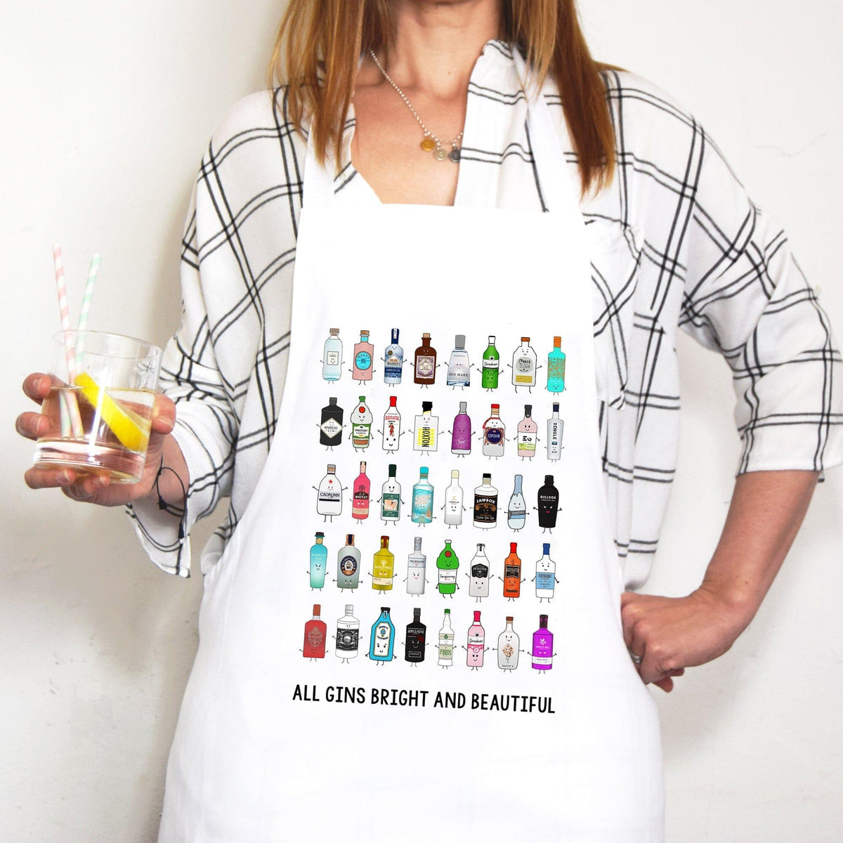 'All Gins Bright & Beautiful' Apron - Of Life & Lemons®
