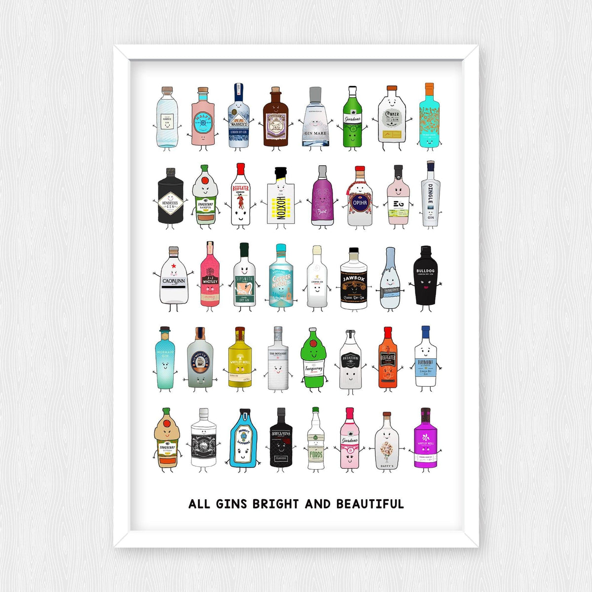 'All Gins Bright & Beautiful' Print - Of Life & Lemons®