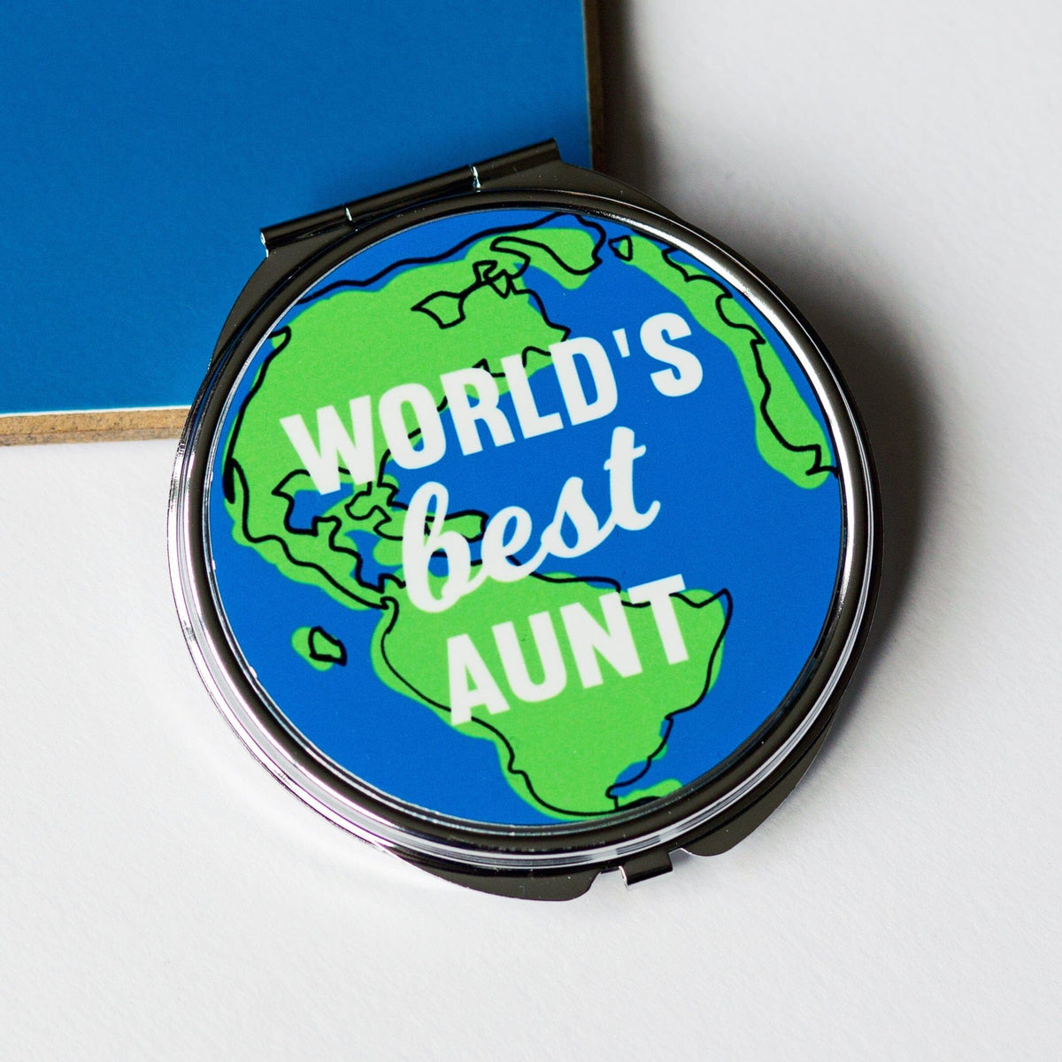'World's Best Aunt' Compact Mirror - Of Life & Lemons®