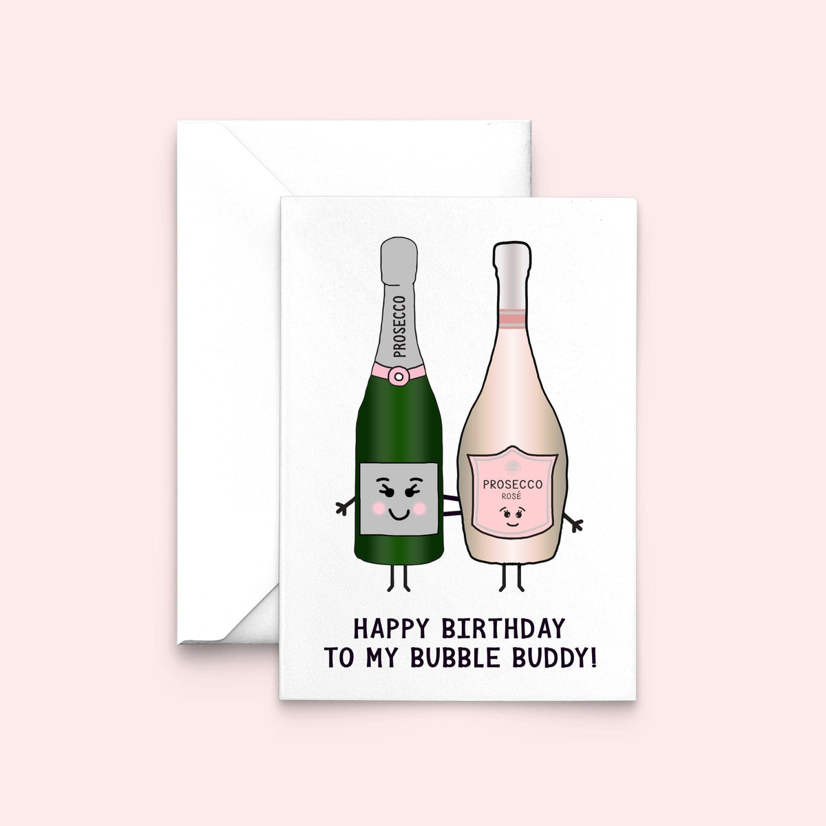 Friendship Prosecco Birthday Card - Of Life & Lemons®