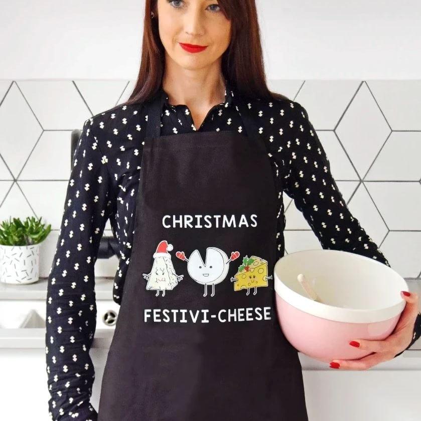 Funny Cheese Christmas Apron - Of Life & Lemons®