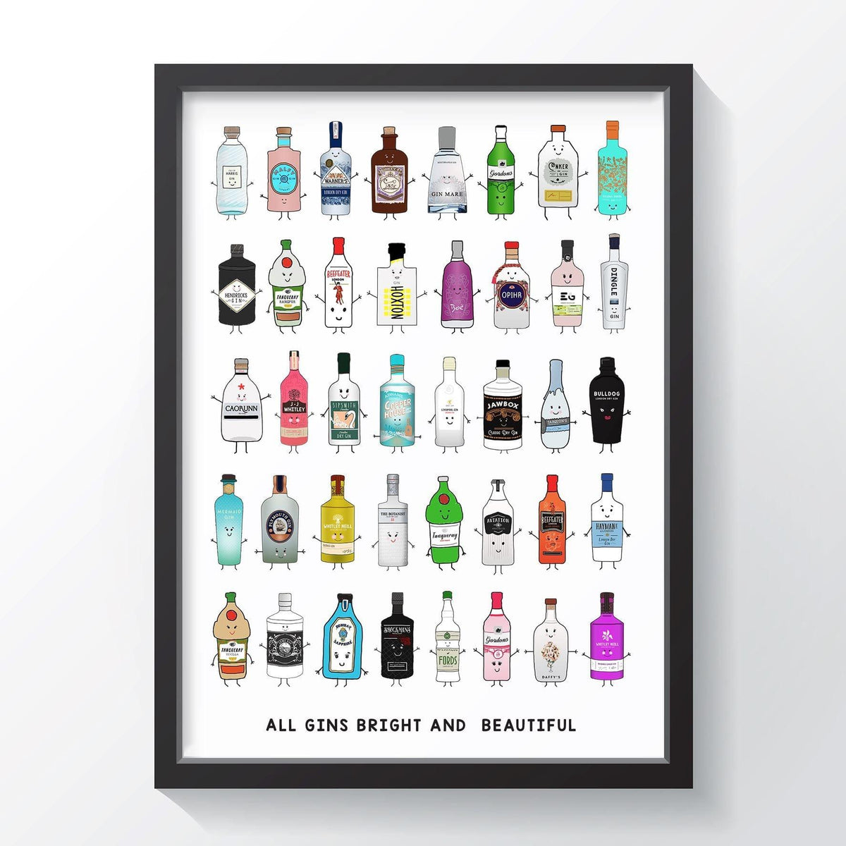'All Gins Bright & Beautiful' Print - Of Life & Lemons®