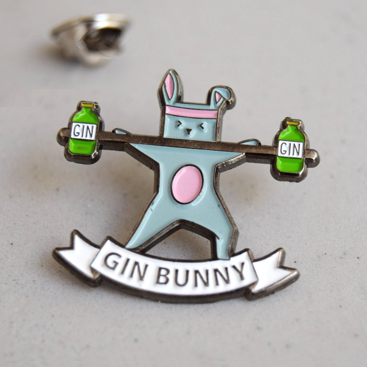 'Gin Bunny' Enamel Pin Badge - Of Life & Lemons®