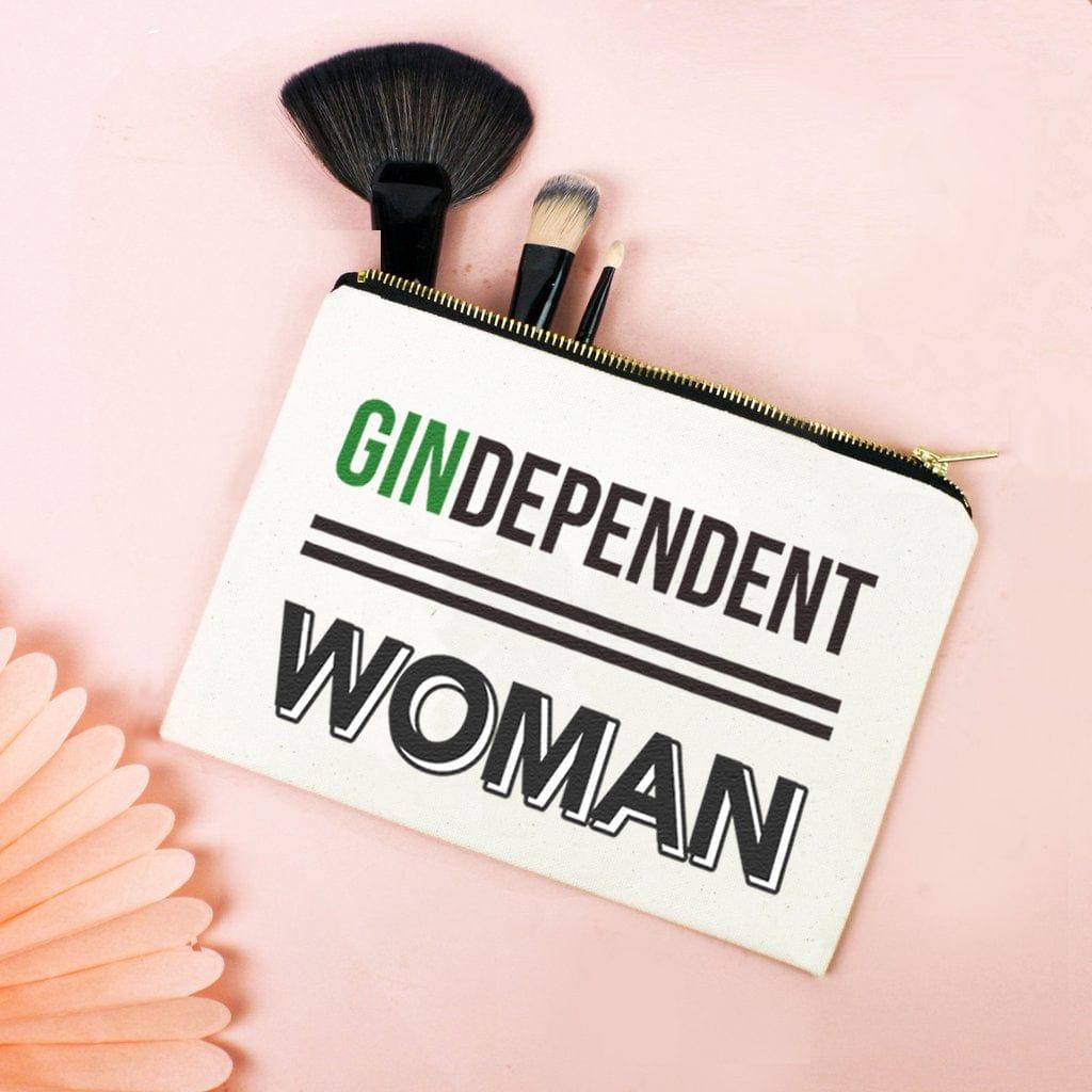 'GINdependent Woman' Gin Make up Bag - Of Life & Lemons®