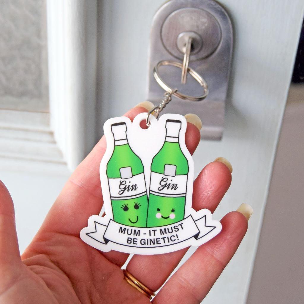 'It Must Be GINetic!' Keyring For Mum - Of Life & Lemons®
