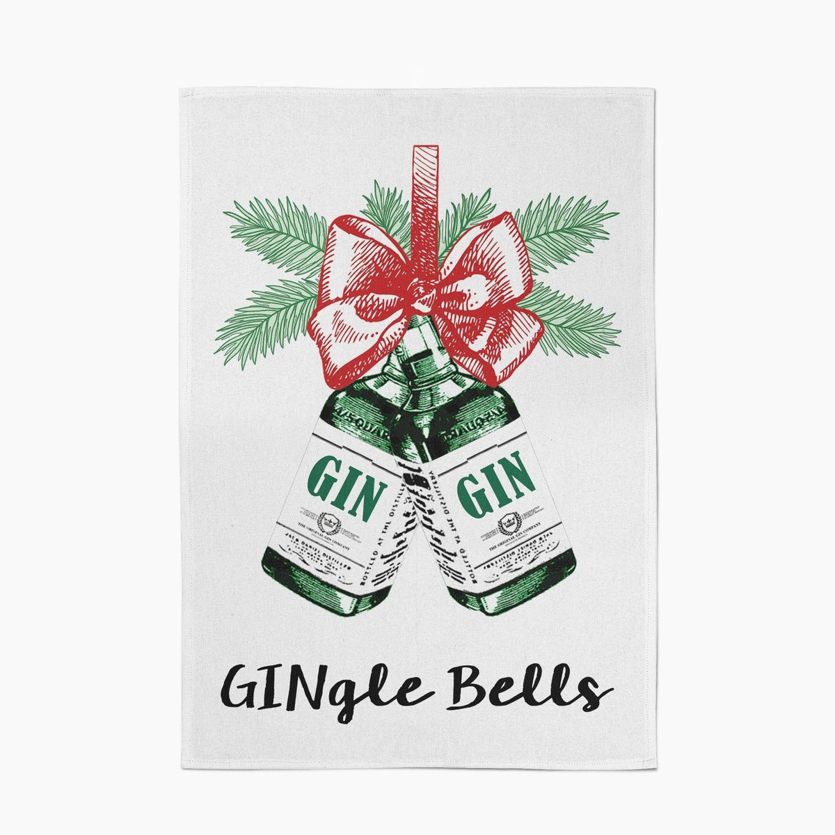 'GINgle Bells' Christmas Tea Towel - Of Life & Lemons®