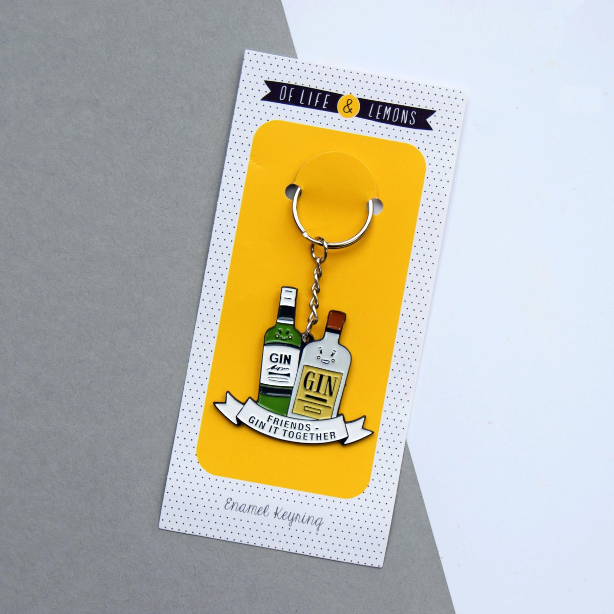 'Gin It Together' Friendship Keyring - Of Life & Lemons®