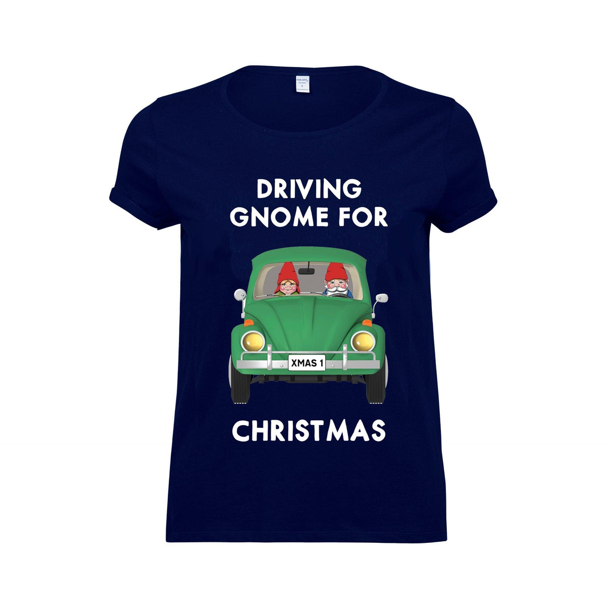 'Driving Gnome For Christmas' Ladies T-Shirt - Of Life & Lemons®