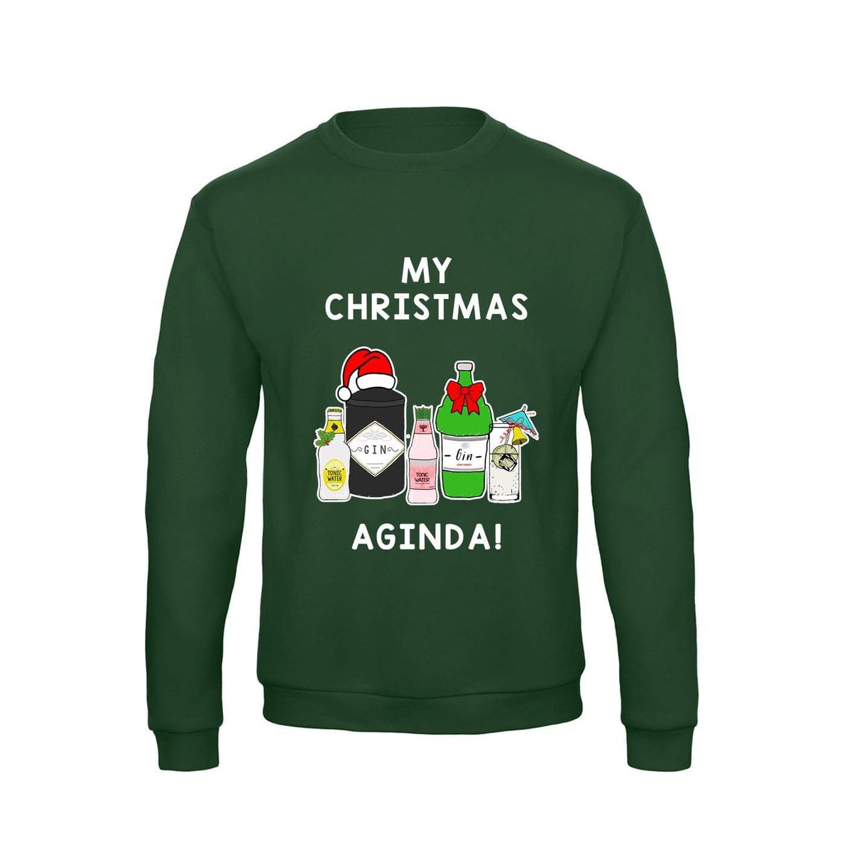 'Christmas Aginda' Funny Gin Christmas Jumper - Of Life & Lemons®