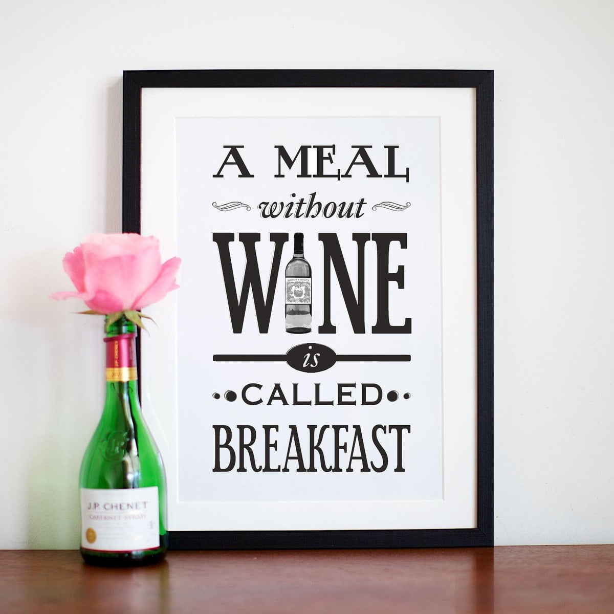 'A Meal Without Wine' Print - Of Life & Lemons®