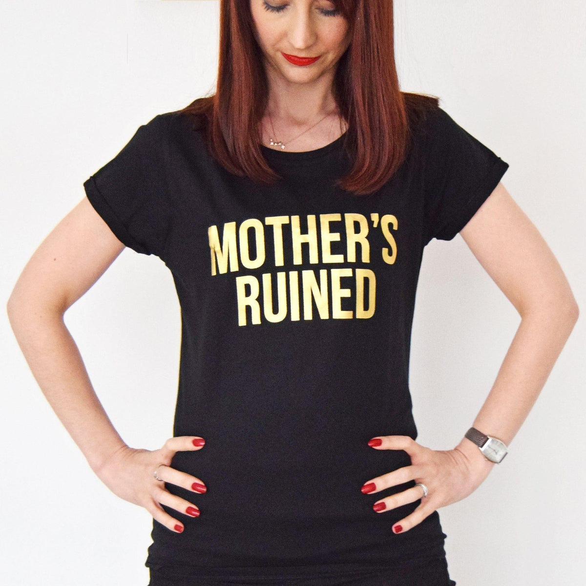 'Mother's Ruined' Funny Gin T-Shirt - Of Life & Lemons®