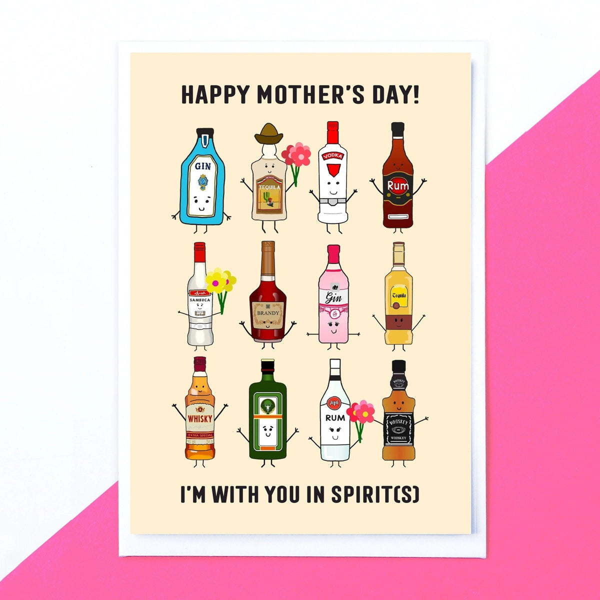 'With you in spirit(s)' Mother's Day Card - Of Life & Lemons®